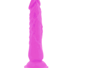 DIVERSIA - DILDO REALÍSTICO FLEXIBLE CON VIBRACIÓN LILA 21 CM -O- 4.9 CM - Imagen 3