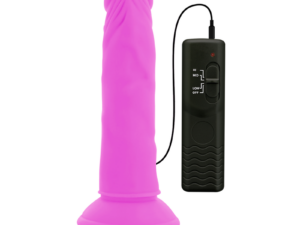 DIVERSIA - DILDO REALÍSTICO FLEXIBLE CON VIBRACIÓN LILA 23 CM -O- 4.3 CM - Imagen 5