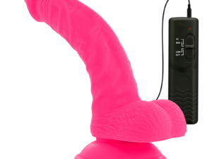 DIVERSIA - DILDO REALÍSTICO FLEXIBLE CON VIBRACIÓN ROSA 21.5 CM -O- 4.5 CM - Imagen 3