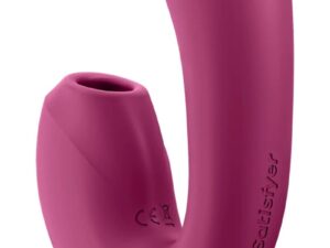 SATISFYER - SUNRAY ESTIMULADOR Y VIBRADOR APP ROJO - Imagen 2