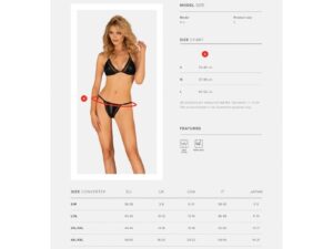 OBSESSIVE - PUNTA NEGRA BIKINI NEGRO L - Imagen 5