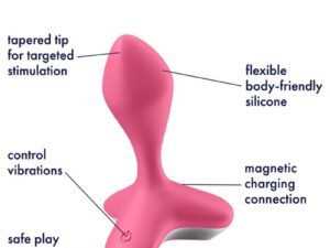 SATISFYER - GAME CHANGER PLUG VIBRADOR ROSA - Imagen 4