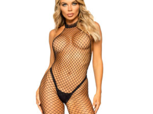 LEG AVENUE - LE FRIVOLE BODYSTOCKING - CUELLO RACER TALLA UNICA ROJO - Imagen 1