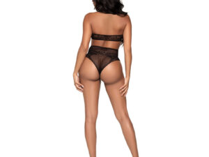 LEG AVENUE - SET DOS PIEZAS TOP CORTO CUELLO HALTER Y TANGA TALLA UNICA - Imagen 4