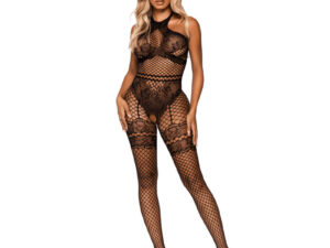 LEG AVENUE - BODYSTOCKING CUELLO HALTER TALLA UNICA - NEGRO - Imagen 4