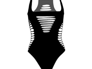 LEG AVENUE - BODY TANGA RACERBACK TALLA UNICA - NEGRO - Imagen 5