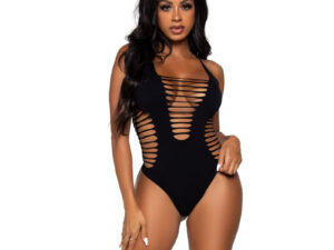 LEG AVENUE - BODY TANGA RACERBACK TALLA UNICA - NEGRO - Imagen 1