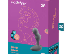 SATISFYER - DEEP DIVER PLUG VIBRADOR APP GRIS - Imagen 4