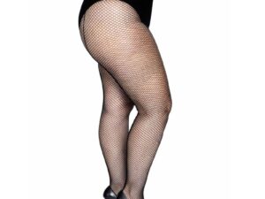 LEG AVENUE - MEDIAS EN RED NEGRO TALLA GRANDE - Imagen 3