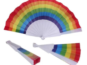 PRIDE - ABANICO TELA BANDERA LGBT