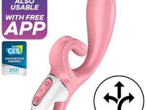 SATISFYER - HUG ME VIBRADOR RABBIT APP AZUL - Imagen 1