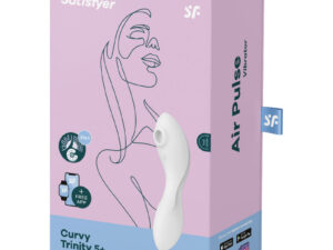SATISFYER CURVY TRINITY 5 ESTIMULADOR Y VIBRADOR APP - AZUL - Imagen 4