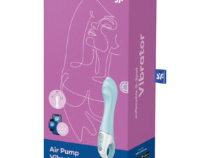 SATISFYER - AIR PUMP VIBRATOR 5+ VIBRADOR PUNTO G INFLABLE APP AZUL - Imagen 4