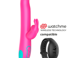 HAPPY LOKY - PLUTO RABBIT VIBRATOR  ROTATOR COMPATIBLE CON WATCHME WIRELESS TECHNOLOGY - Imagen 2