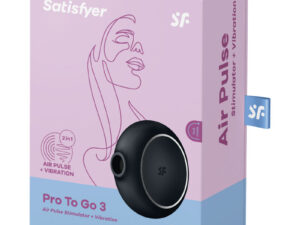 SATISFYER - PRO TO GO 3 ESTIMULADOR Y VIBRADOR DOBLE NEGRO - Imagen 5