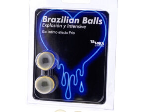 TALOKA - BRAZILIAN BALLS GEL EXCITANTE EFECTO FRIO Y VIBRACIÓN 2 BOLAS - Imagen 1