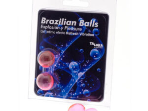 TALOKA - BRAZILIAN BALLS GEL EXCITANTE EFECTO VIBRACIÓN REFRESCANTE 2 BOLAS - Imagen 1