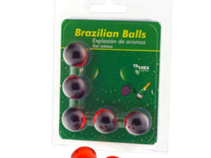 TALOKA - BRAZILIAN BALLS GEL ÍNTIMO FRESAS  CHAMPN 5 BOLAS - Imagen 1