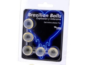 TALOKA - BRAZILIAN BALLS GEL EXCITANTE EFECTO FRIO Y VIBRACIÓN 5 BOLAS - Imagen 1