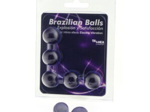 TALOKA - BRAZILIAN BALLS GEL EXCITANTE EFECTO VIBRACIÓN ELÉCTRICA 5 BOLAS - Imagen 1