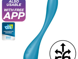 SATISFYER - G-SPOT FLEX 5 MULTI VIBRADOR AZUL - Imagen 1