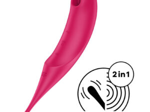 SATISFYER TWIRLING PRO ESTIMULADOR Y VIBRADOR - ROJO - Imagen 1