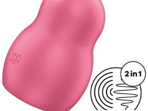 SATISFYER - PRO TO GO 1 ESTIMULADOR Y VIBRADOR DOBLE VERDE - Imagen 1