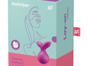 SATISFYER - VIVA LA VULVA 3 VIBRADOR LAY-ON VIOLETA - Imagen 4