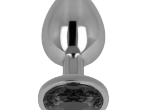 OHMAMA - PLUG ANAL CON CRISTAL NEGRO 8 CM - Imagen 2