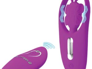 PRETTY LOVE - DANCING BUTTERFLY ESTIMULADOR PARA BRAGUITA CON CONTROL REMOTO LILA