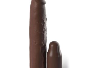FANTASY X- TENSIONS - PIPEDREAMS SLEEVE 22,86 CM + 7,62 CM PLUG BROWN - Imagen 1