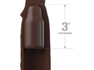 FANTASY X- TENSIONS - PIPEDREAMS SLEEVE 22,86 CM + 7,62 CM PLUG BROWN - Imagen 2