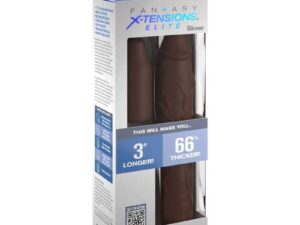 FANTASY X- TENSIONS - PIPEDREAMS SLEEVE 22,86 CM + 7,62 CM PLUG BROWN - Imagen 3