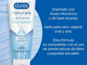 DUREX - NATURALS LUBRICANTE HIDRATANTE 100 ML - Imagen 2