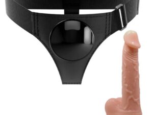 PRETTY LOVE - HARNESS BRIEFS ARNÉS UNIVERSAL CON DILDO KEVIN 19 CM NATURAL - Imagen 3