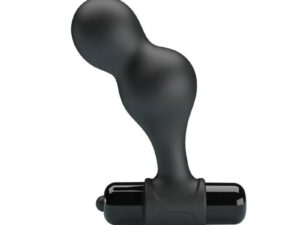 MR PLAY - PLUG ANAL VIBRADOR DE SILICONA NEGRO - Imagen 3