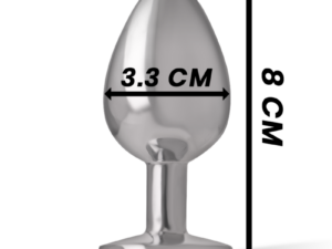 INTENSE - PLUG ANAL METAL ALUMINIO CON CRISTAL VIOLETA TALLA M - Imagen 5