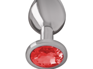 INTENSE - PLUG ANAL METAL ALUMINIO CON CRISTAL ROJO TALLA L - Imagen 3