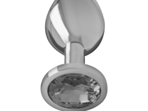 INTENSE - PLUG ANAL METAL ALUMINIO CON CRISTAL NEGRO TALLA S - Imagen 3