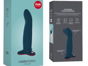 FUN FACTORY - LIMBA DILDO FLEX L VELVET BLUE - Imagen 4