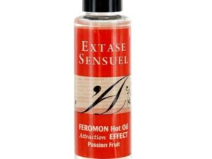 EXTASE SENSUAL - ACEITE MASAJE EFECTO CALOR CON FEROMONAS FRUTA DE LA PASION 100 ML