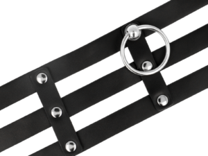 COQUETTE CHIC DESIRE - CHOKER CUERO VEGANO ESTILO FETISH - Imagen 5
