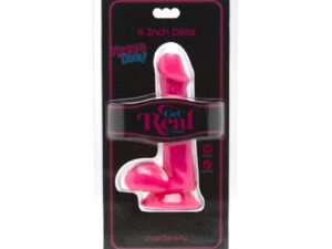 GET REAL - HAPPY DICKS DILDO 12 CM CON TESTICULOS ROSA - Imagen 2