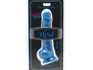 GET REAL - HAPPY DICKS 19 CM CON TESTICULOS AZUL - Imagen 2