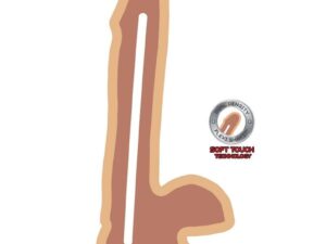 GET REAL - DUAL DENSITY DILDO 17 CM CON TESTÍCULOS NATURAL - Imagen 3