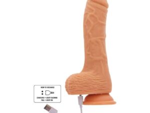 GET REAL - DILDO VIBRADOR ROTADOR UPDOWN NATURAL - Imagen 3