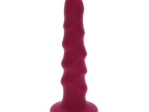 GET REAL - RIBBED DONG 12 CM ROJO - Imagen 1