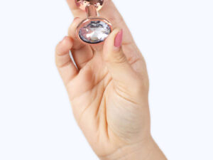 SECRETPLAY - METAL BUTT PLUG ORO ROSA TALLA S 7 CM - Imagen 3