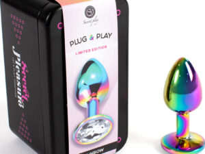 SECRETPLAY - METAL BUTT PLUG MULTICOLOR TALLA S 7 CM - Imagen 2