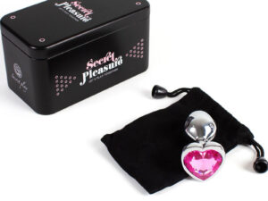 SECRETPLAY - METAL BUTT PLUG CORAZÓN FUCSIA TALLA S 7 CM - Imagen 4